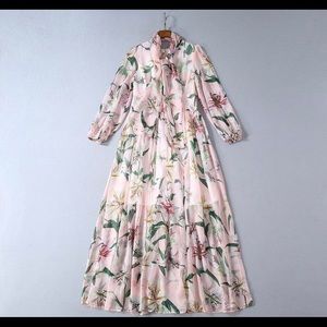 DG inspired Lily Chiffon Midi Dress